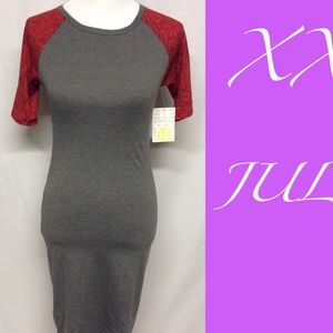 LuLaRoe Julia XXS Fits Teens & Adult NWT